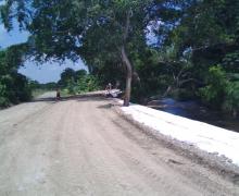 Reconstrucción margen natural derecha del Rio Blanco.