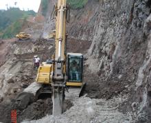 obra en Camino Xico-Pocitos