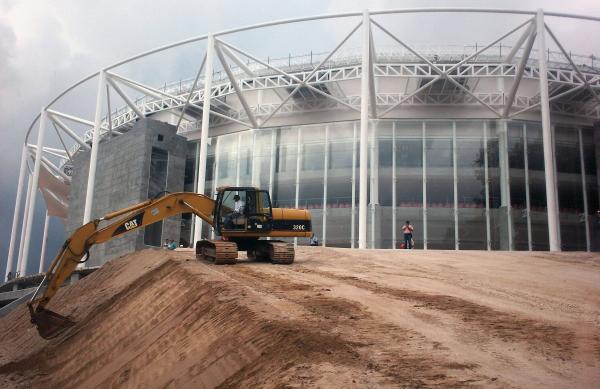 Obra exterior Velodromo Xalapa